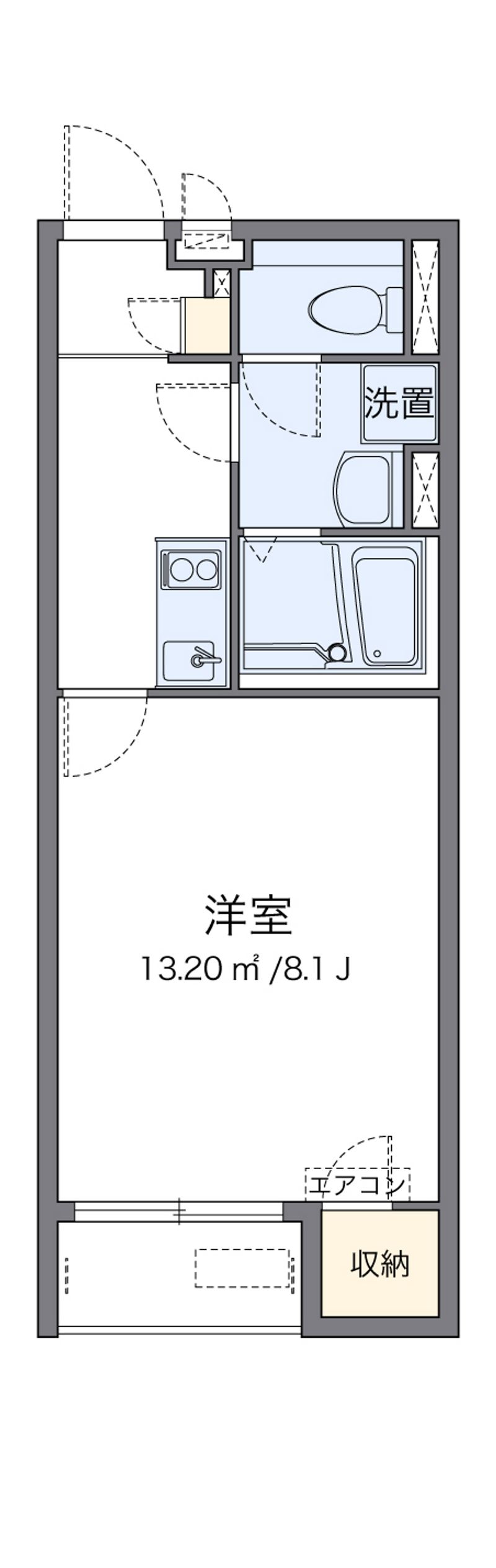 クレイノ金岡 間取図