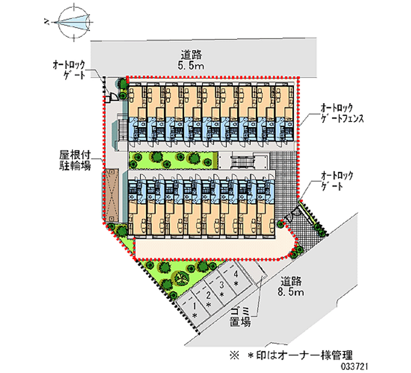 レオパレスメゾンボヌール 区画図