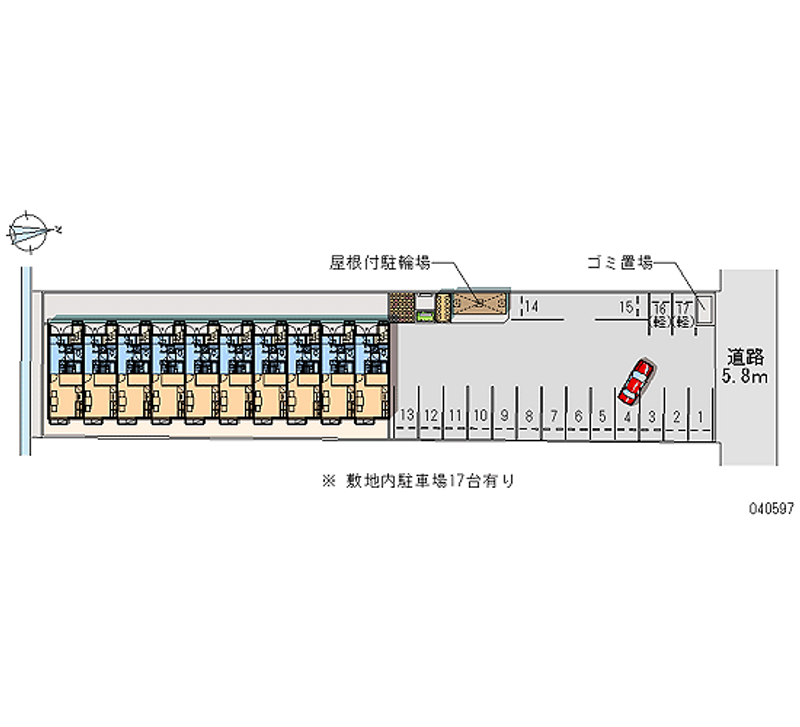 レオパレスブロードウィル 月極駐車場