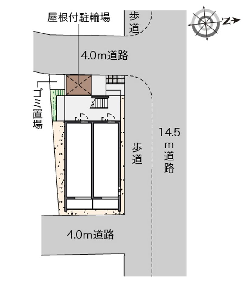 クレイノフローラ奥戸 配置図