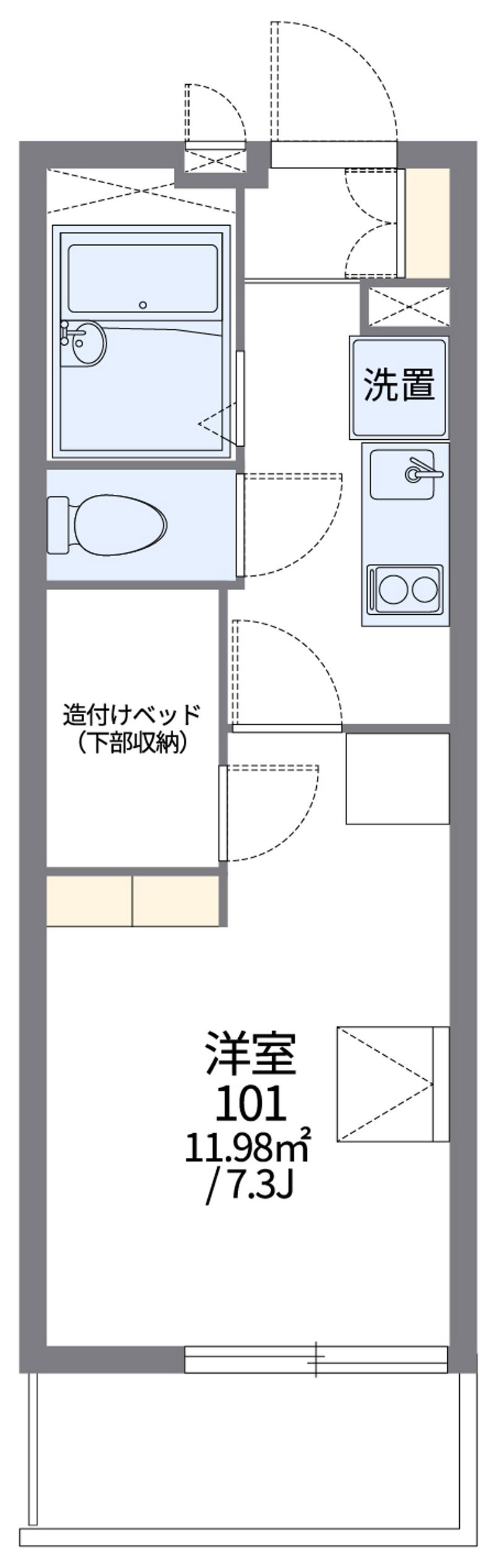 レオパレスウィング５ 間取図