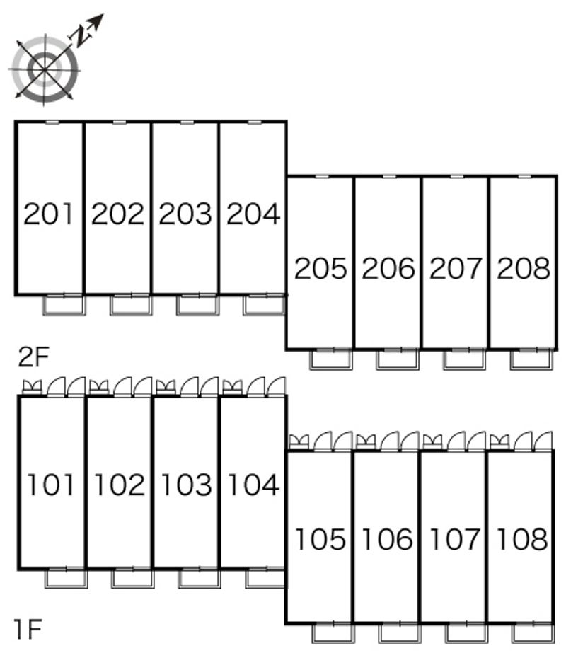 レオパレス遊 間取配置図