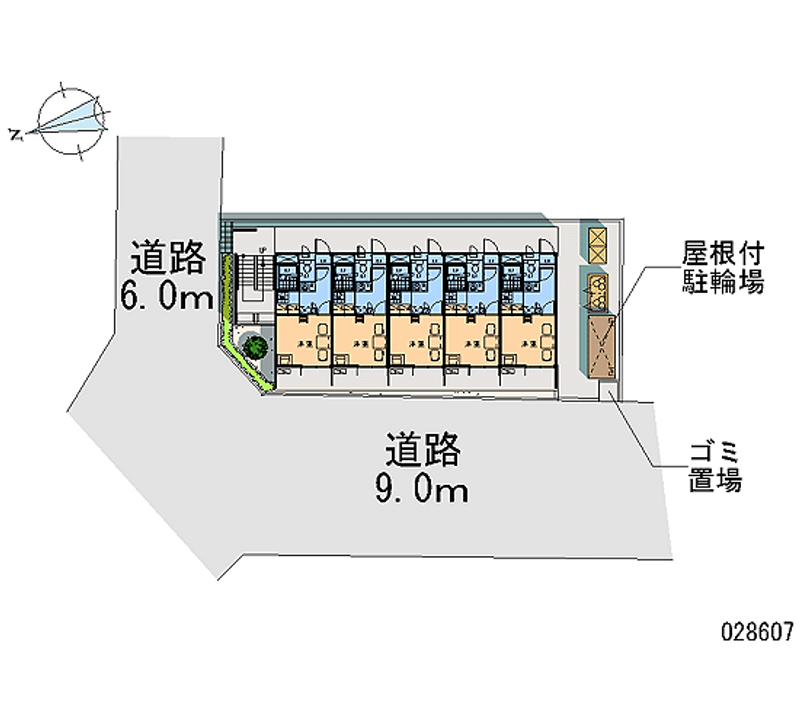 レオパレス高島町 区画図