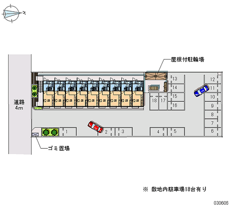 レオパレス橘荘 月極駐車場