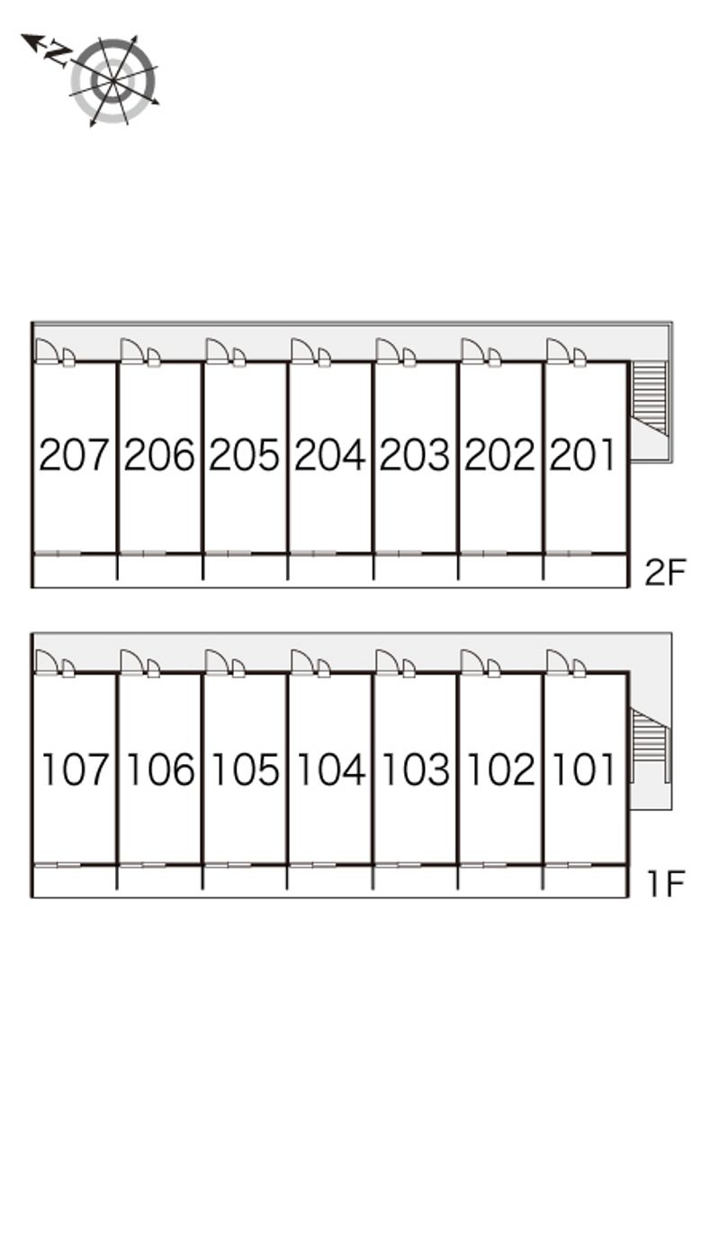 レオパレスＭ．Ｎ 間取配置図