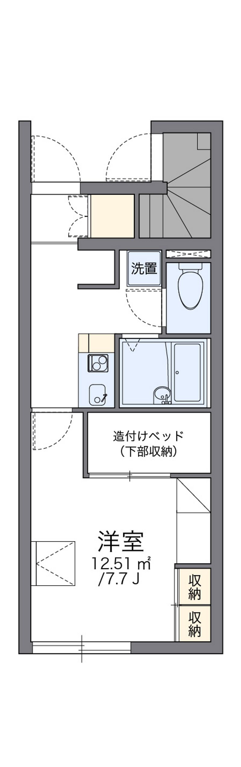 レオパレスグランメール 間取図