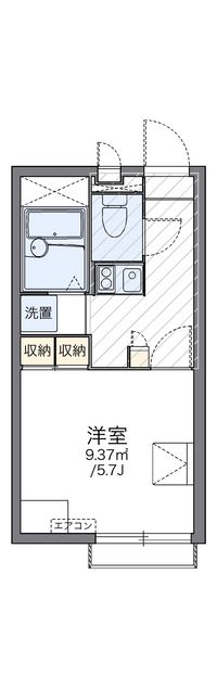 レオパレスブリスクコート 間取り図