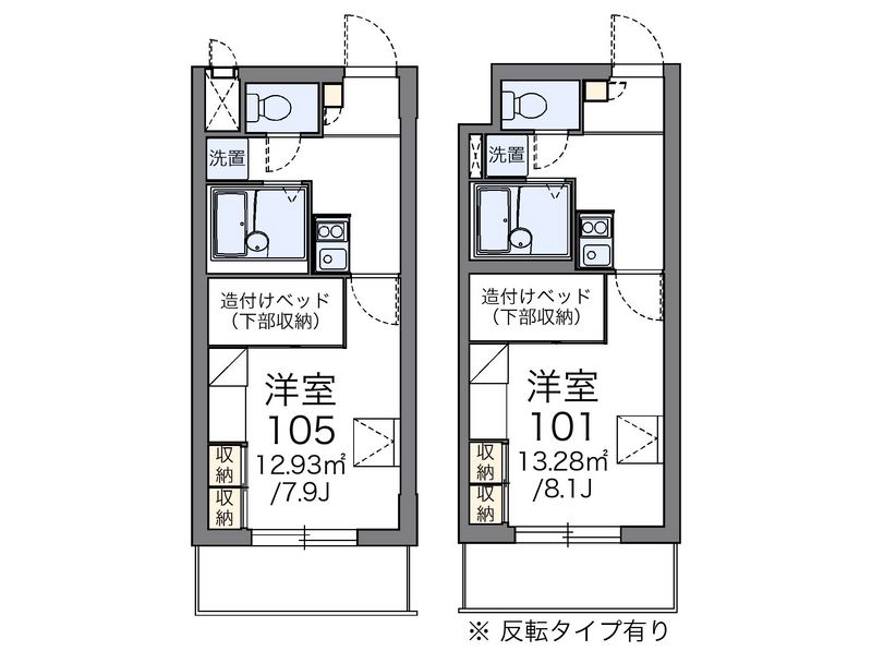 レオパレスウィステリア２ 間取図