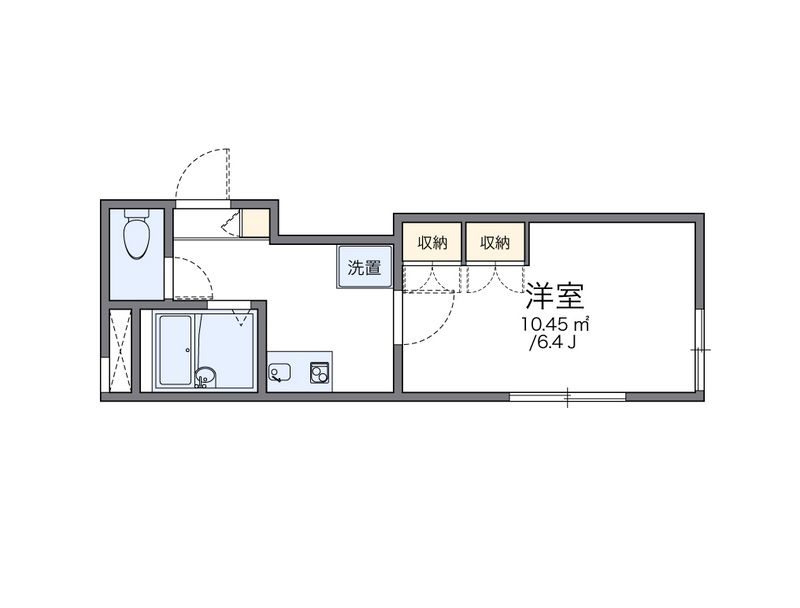 レオパレスドミール久が原 間取図