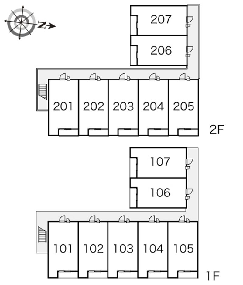 レオパレスＧａｒｄｅｎＰｌｏｔ 間取配置図