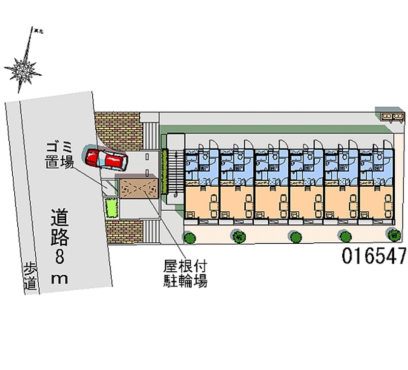 16547 Monthly parking lot