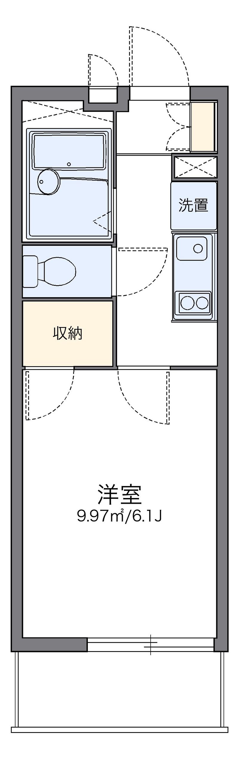 レオパレスデイジーヴィラ 間取図