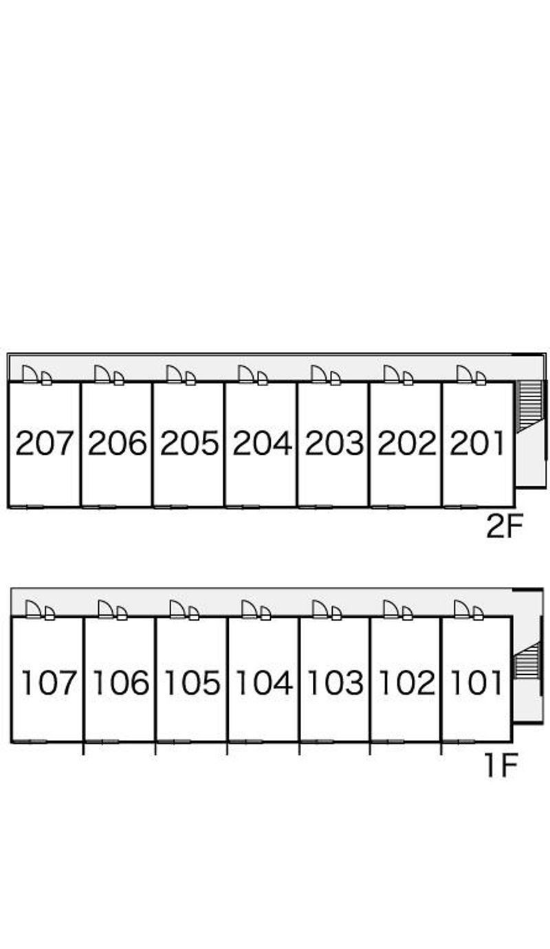 レオパレスあんのん 間取配置図