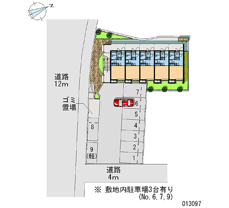 13097 Monthly parking lot