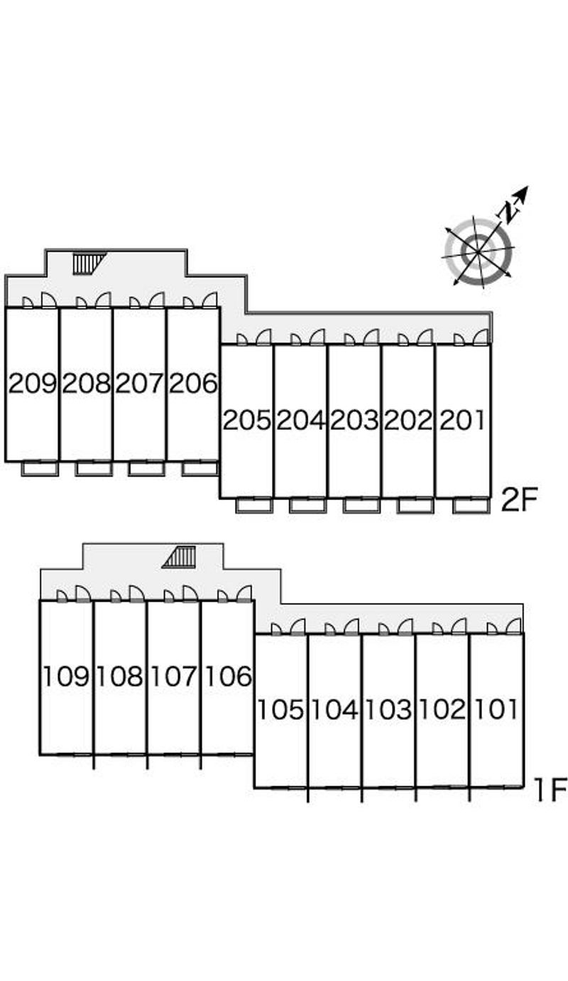 レオパレスサザンビレッジ 間取配置図