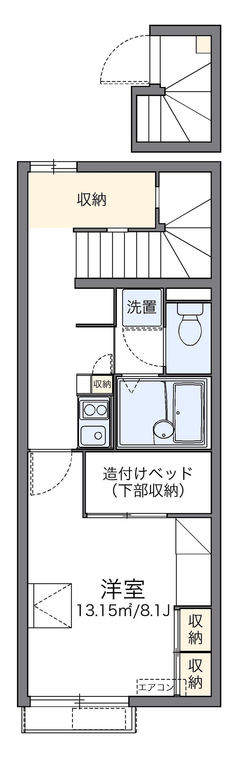 レオパレス一力 間取図