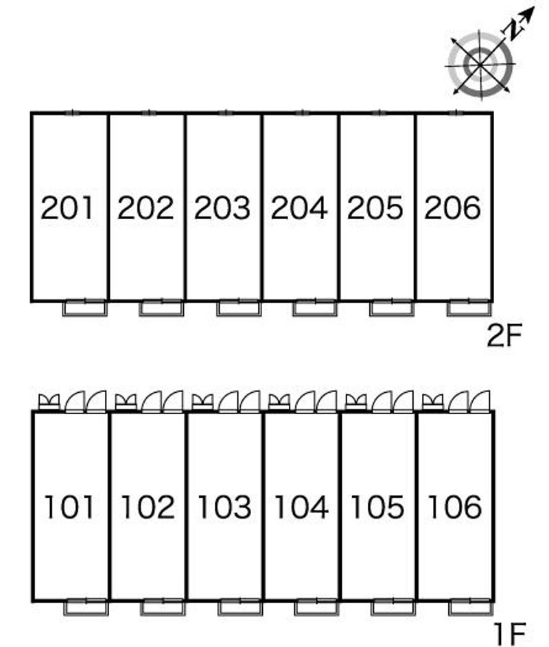 レオパレスＢｉｇハート 間取配置図
