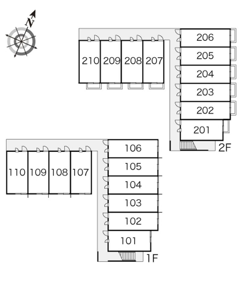 レオパレスさくら 間取り配置図