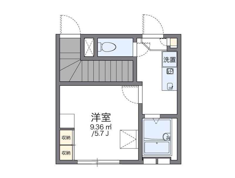 レオパレスウェルスプリング 間取図
