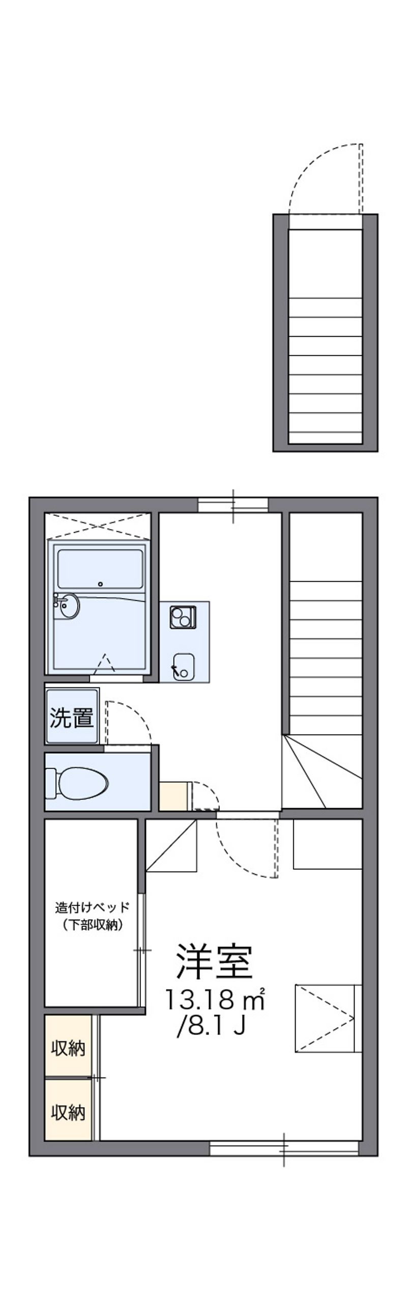 レオパレスベルフォーレ 間取図