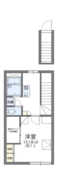 レオパレスベルフォーレ 間取り図