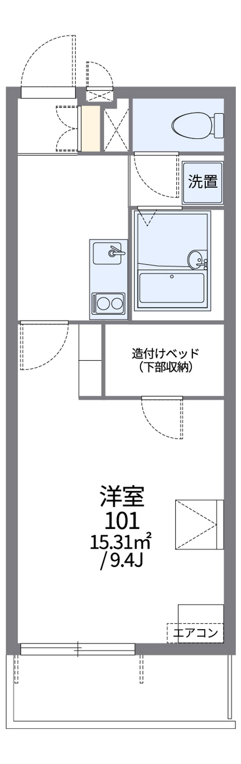 レオパレス壇 間取図