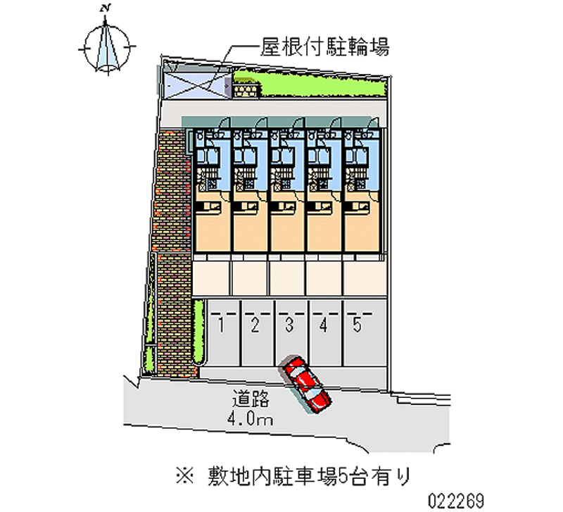 レオパレスいわはし 月極駐車場