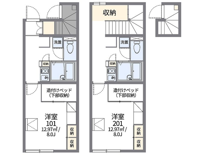 レオパレス穂高 間取図