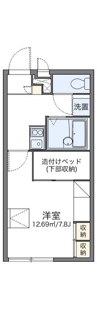 レオパレス南大門 間取り図