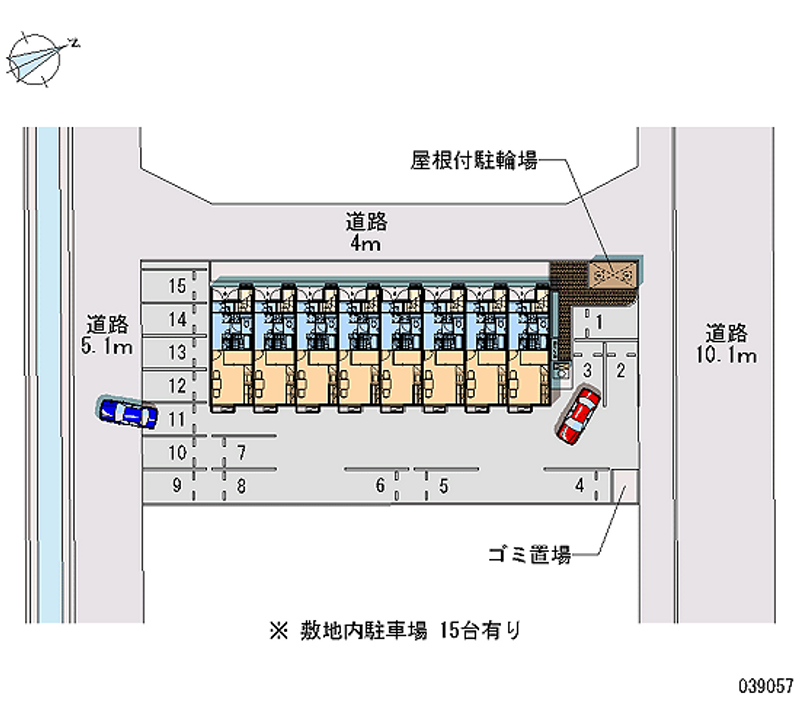 39057 Monthly parking lot