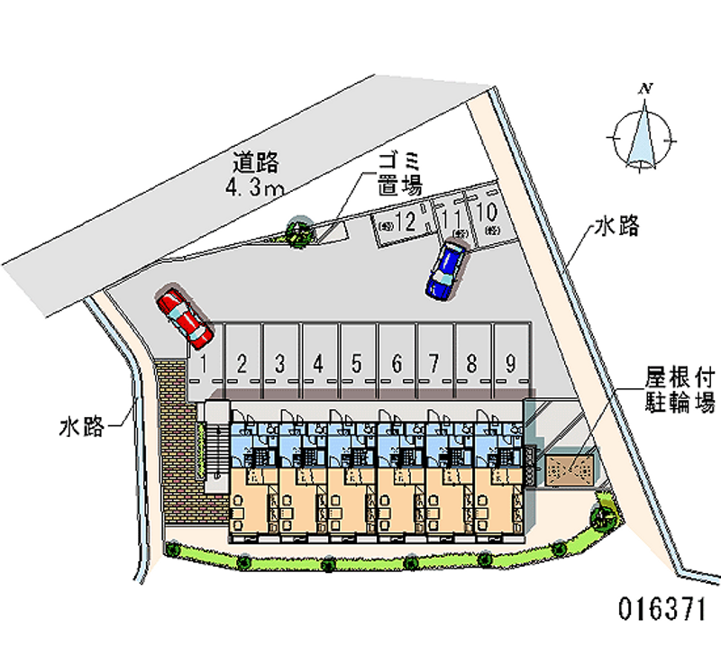 レオパレスピレーネ 月極駐車場