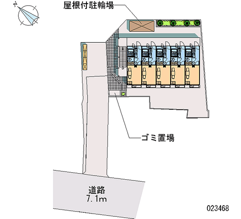 レオパレスヨロズヤＥ 区画図