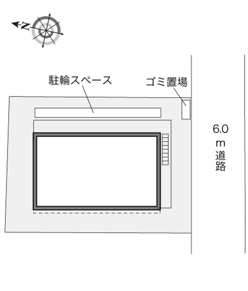 レオパレスハーティハイツ 配置図