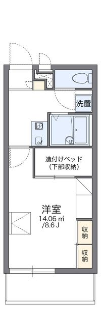 レオパレスエクレール今 間取り図