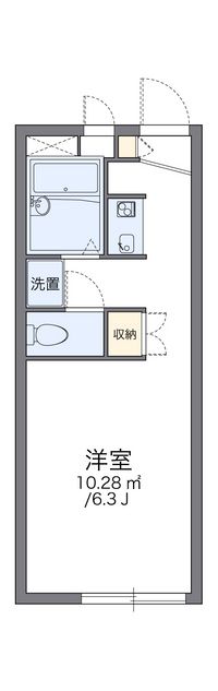 レオパレスクワルト高木 間取り図