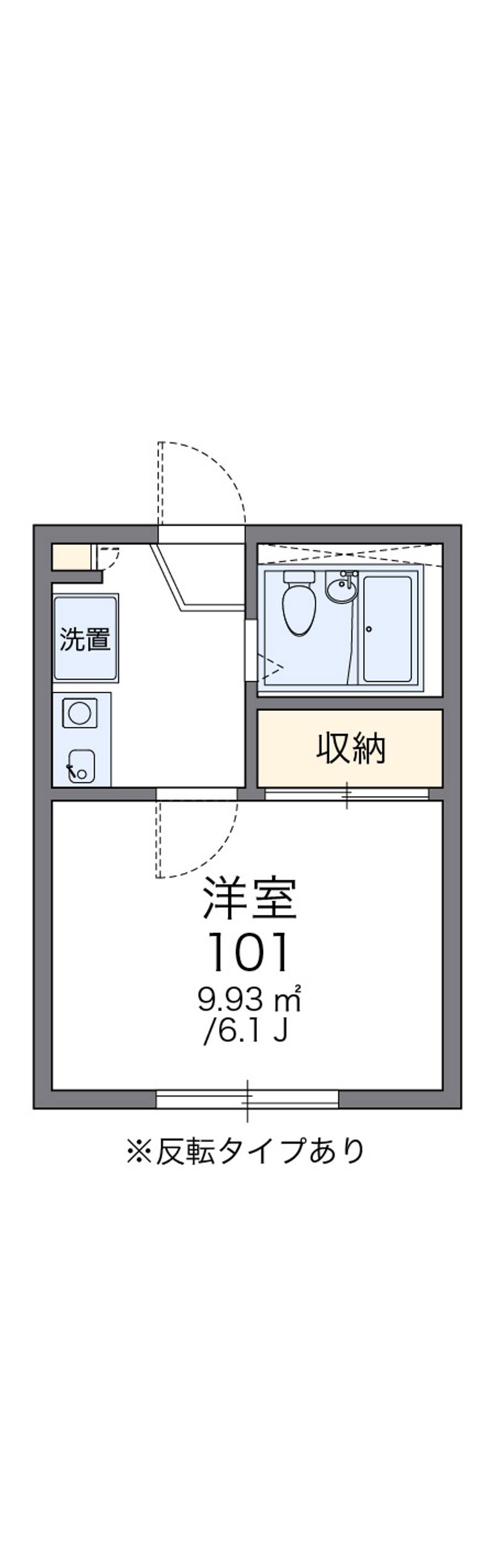 レオパレスナカイ　 間取図