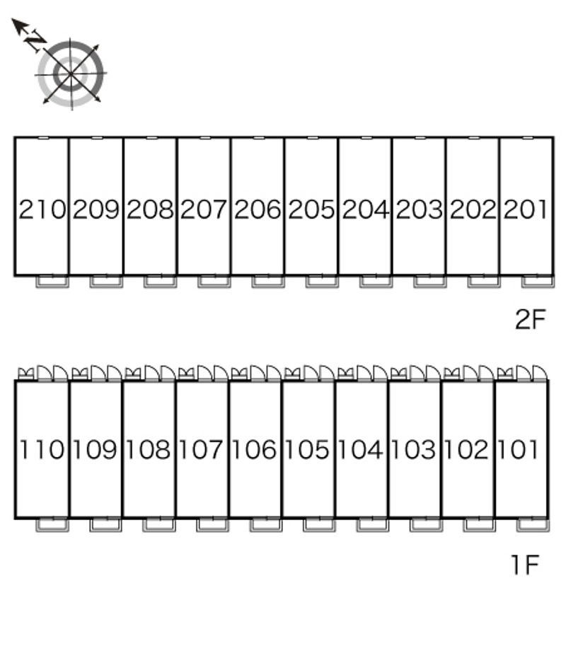 レオパレスノーヴァ 間取配置図