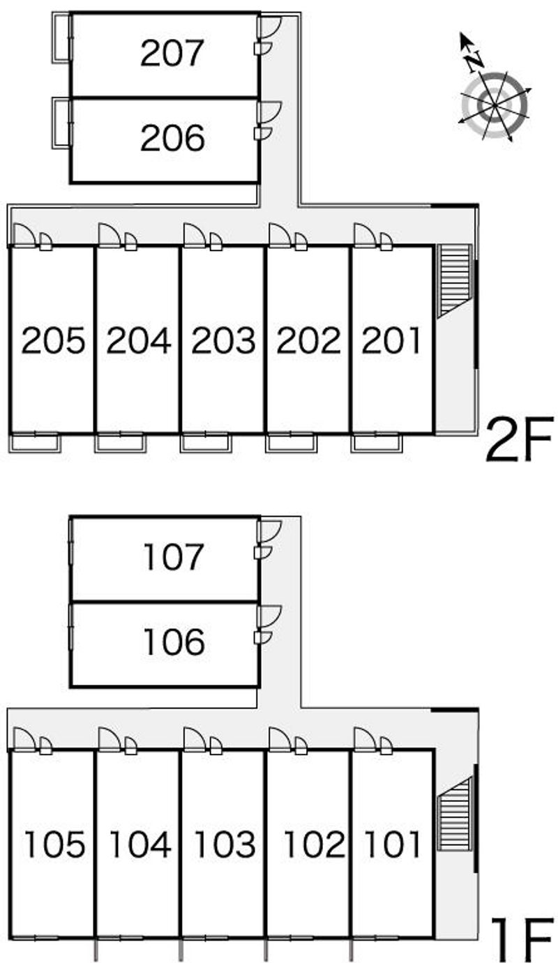 レオパレスヴェルドミール　Ⅰ 間取配置図