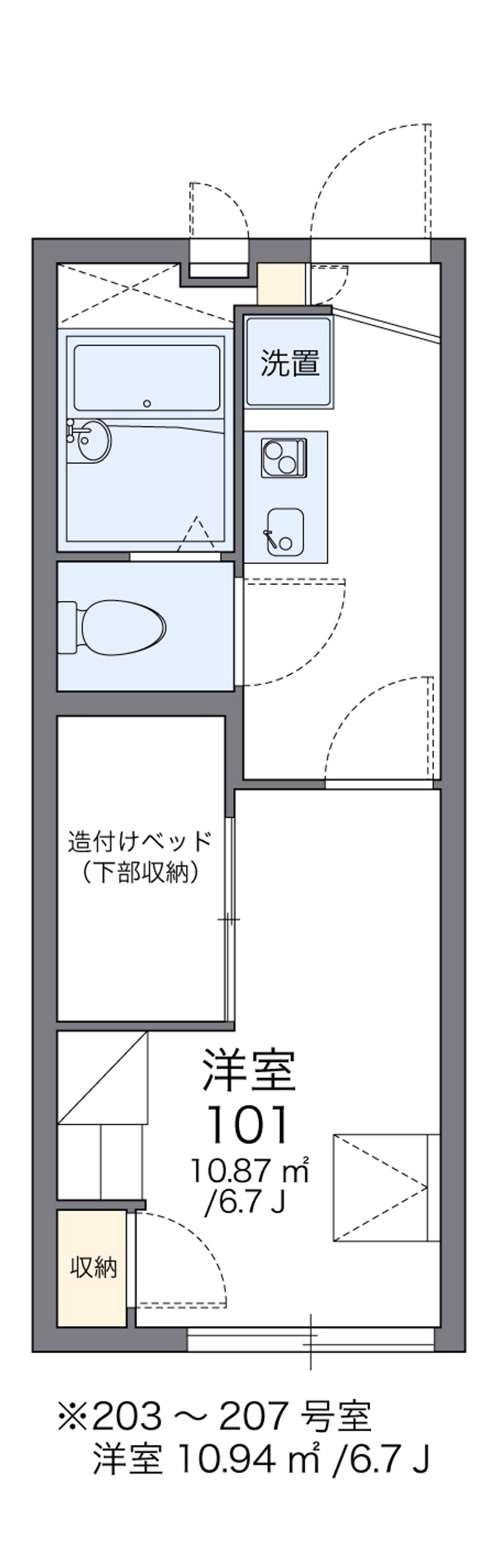 レオパレスウェルスｔｅｎⅡ 間取図