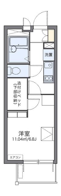 レオパレスリバーサイド五反野 間取り図