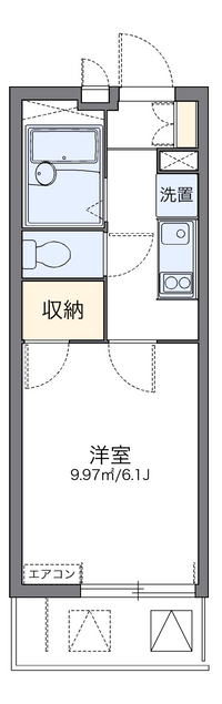 レオパレス久後崎 間取り図