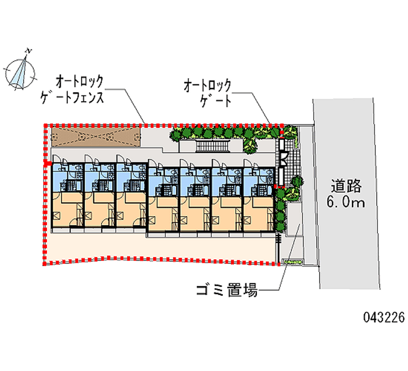 レオパレスＬｏｔｕｓ坂下 区画図