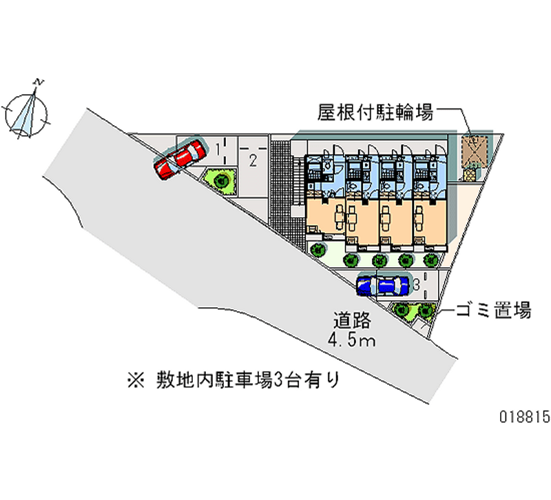 レオパレスとののいり 区画図