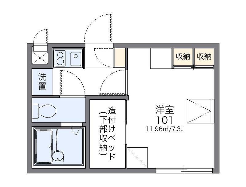 レオパレスノースウエスト橿原 間取図
