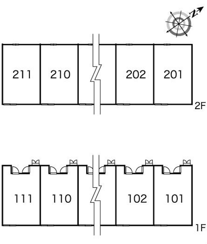 レオパレスパッション 間取配置図