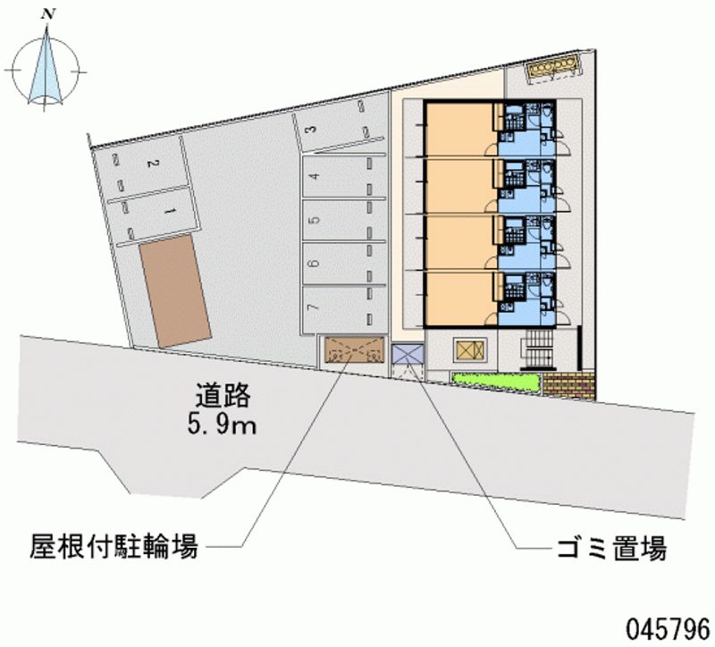 レオパレスピアニシモ 月極駐車場