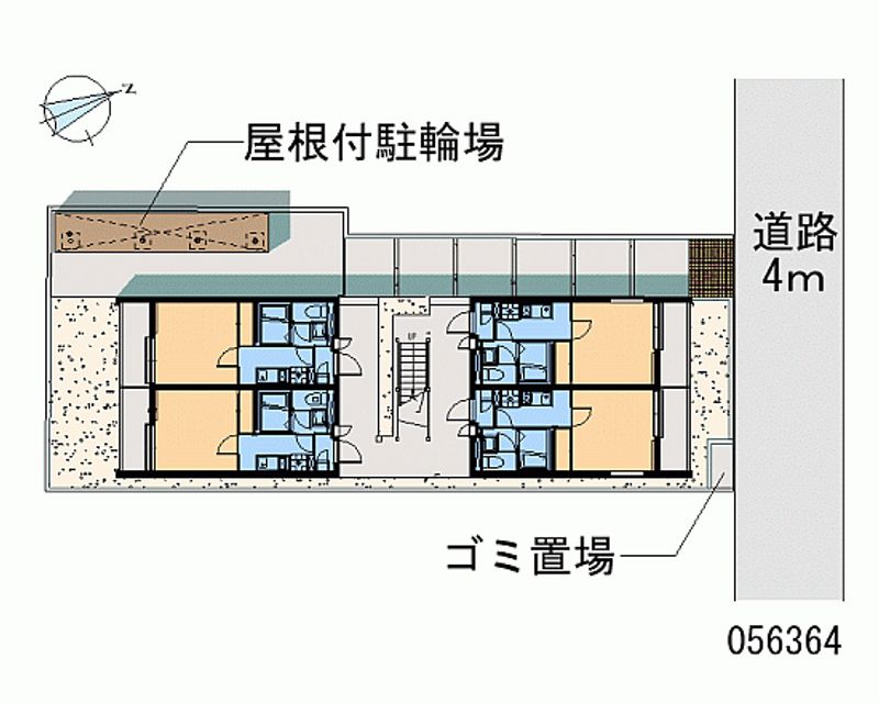 クレイノグレイスコーポ薩摩Ⅱ 区画図