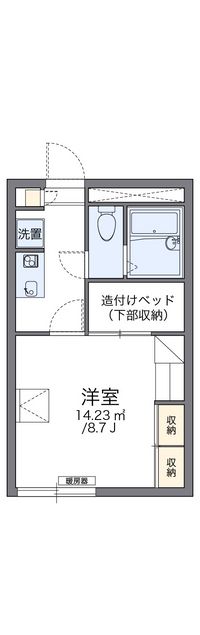 レオパレスエルアール 間取り図