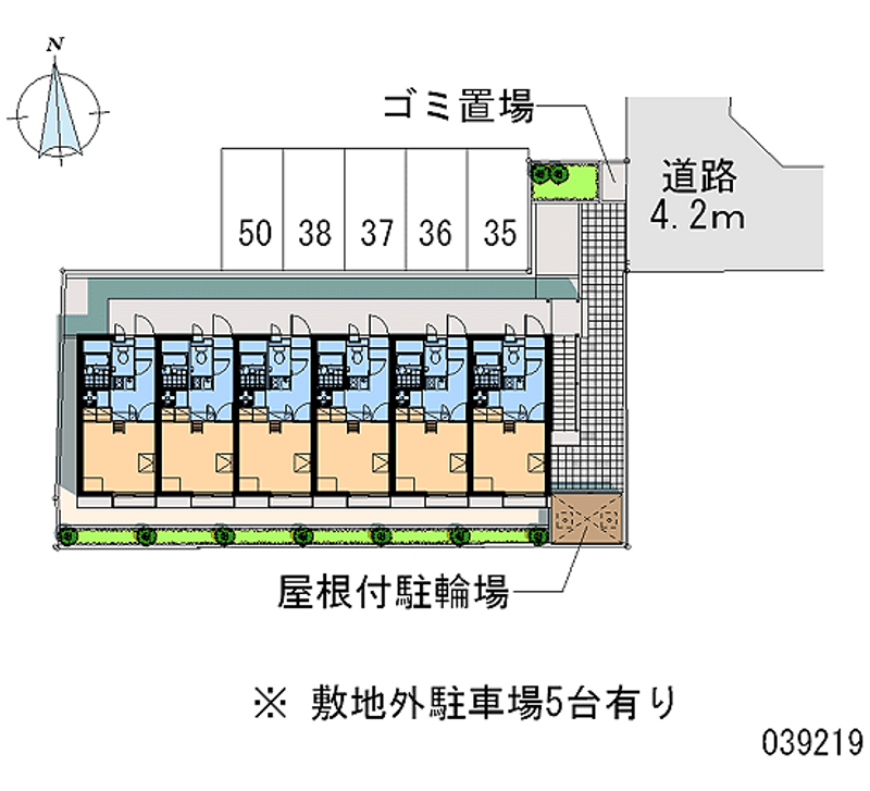 レオパレス堤ＭＮ　Ⅰ 区画図