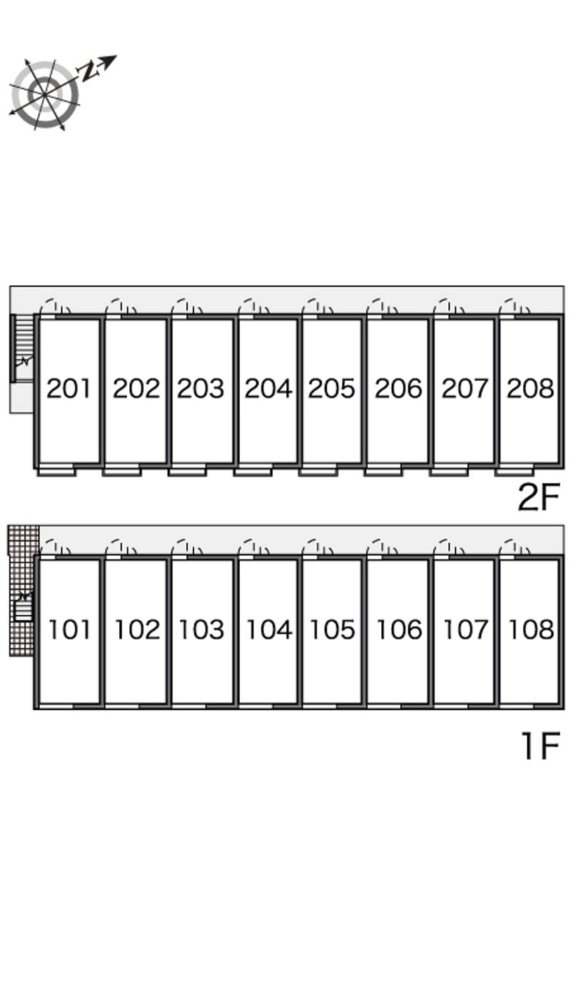 レオパレスイルクオーレ 間取り配置図